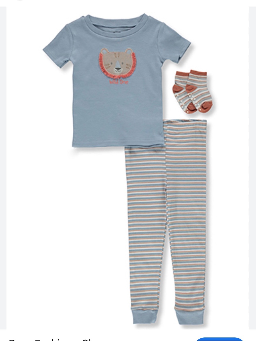 LITTLE & Loved BOYS' 3-PIECE LION PAJAMAS SET 24m